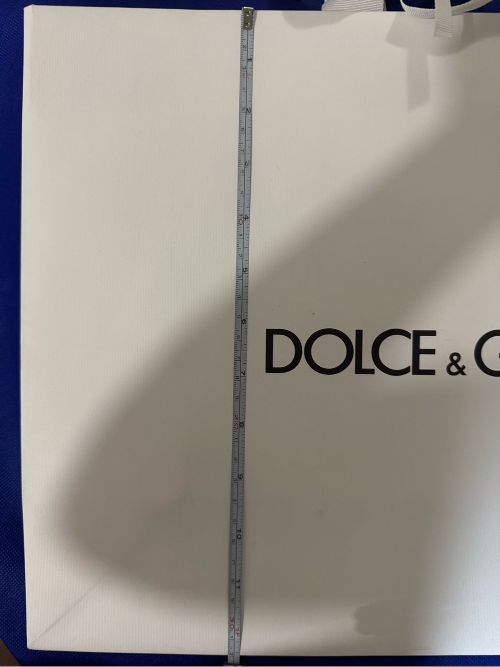 Dolce & Gabbana 💯% Authentic Iconic White Shopping/gift paper Bag w/ inner ties - Picture 4 of 6